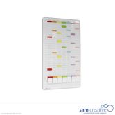 Kaartplanner 8-kolom 50 sleuven 90x53 cm