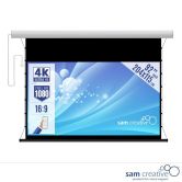 Projectiescherm 4K|UHD Elektrisch 92" 204x115 cm witte behuizing