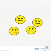 Magnetisch symbool smiley :-| 50 mm geel 25 st.
