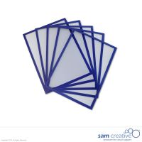 Whiteboard Magneetvenster A4 blauw set 5 stuks
