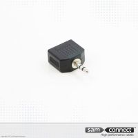 3.5mm mini Jack naar 2x 3.5mm mini Jack plug, m/f