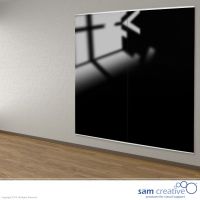 Whiteboard Glas Wandpaneel Black 100x200 cm