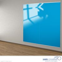 Whiteboard Glas Wandpaneel Icy Blue 100x200 cm