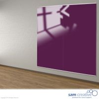 Whiteboard Glas Wandpaneel Purple 120x240 cm