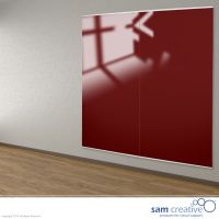 Whiteboard Glas Wandpaneel Ruby Red 100x200 cm