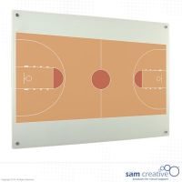 Whiteboard Glas Solid Basketbalveld 45x60 cm