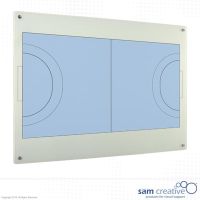 Whiteboard Glas Solid Handbalveld 90x120 cm