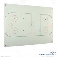 Whiteboard Glas Solid IJshockey 100x180 cm