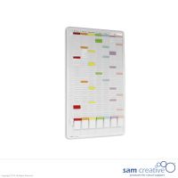 Kaartplanner 8-kolom 50 sleuven 90x53 cm