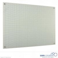 Whiteboard Glas Solid Ruiten 1x1 cm 120x150 cm