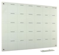 Whiteboard Glas Solid 5-week ma-za 90x120 cm