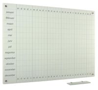 Whiteboard Glas Solid Jaarplanner ma-vr 100x150 cm