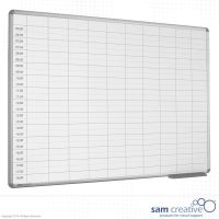 Whiteboard Dagplanning 06:00-18:00 100x180 cm