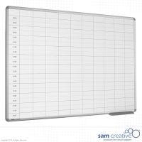 Whiteboard Dagplanning 08:00-18:00 90x120 cm