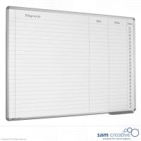 Whiteboard Taakplanner 45x60 cm