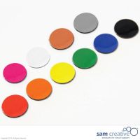 Magnetisch Symbool Cirkel 2 cm wit