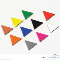 Magnetisch Symbool Driehoek 2 cm wit