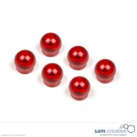 Bolmagneten Extra Sterk 15mm rood