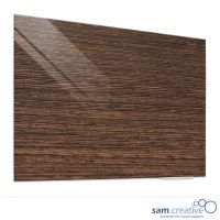 Glassboard Elegance Ambience Dark Wood 45x60 cm