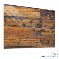 Glass Elegance Ambience Old Wooden Fence 60x90 cm