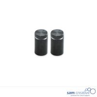 Glass Installatiemechanieken RVS zwart (set 2)