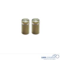 Glass Installatiemechanieken RVS goud (set 2)