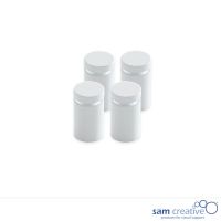 Glass Installatiemechanieken RVS wit (set 4)