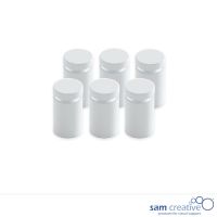 Glass Installatiemechanieken RVS wit (set 6)