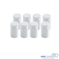Glass Installatiemechanieken RVS wit (set 8)