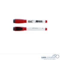 Whiteboard Planmarker met wisser rood