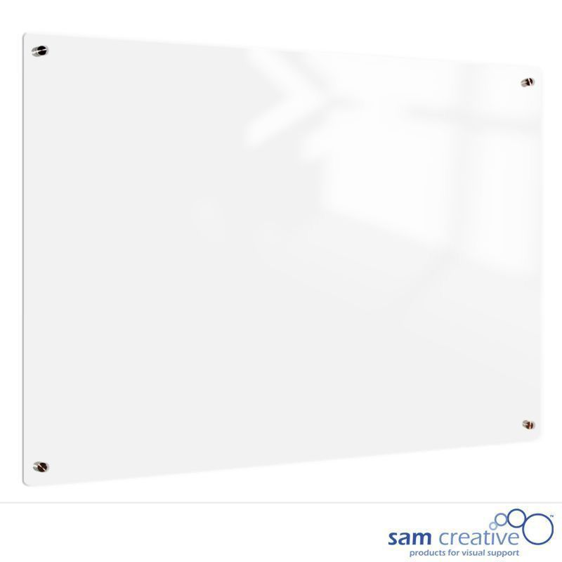 draadloos Attent Vermoorden Whiteboard Glas Solid Transparent 120x180 cm